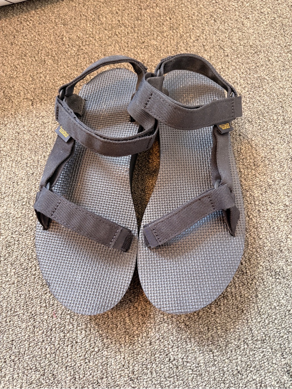Teva black platform sandals